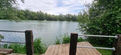 View from outside cdar lodge 2 at woodlakes, stowbridge