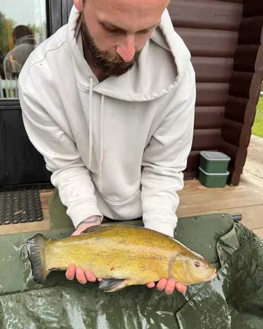Tench caught on a 15mm boilie