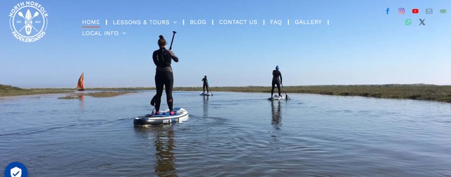 North Norfolk paddleboards specialize in paddleboarding lessons and tours. It's worth familiarizing yourself before taking part in canoe, paddleboarding and kayaking