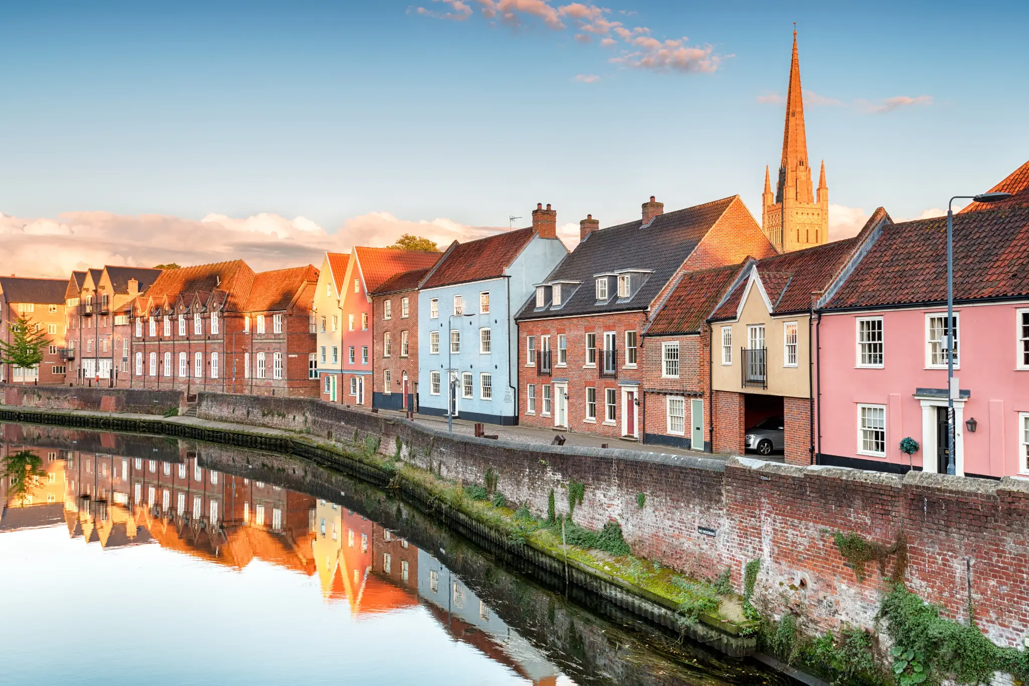 Norwich has many things to do in Norwich including exploring the river as seen in the photo