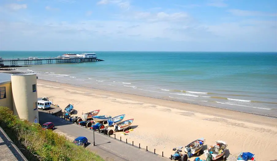 cromer beach is a great tourist attraction and a great beach to visit in Norfolk