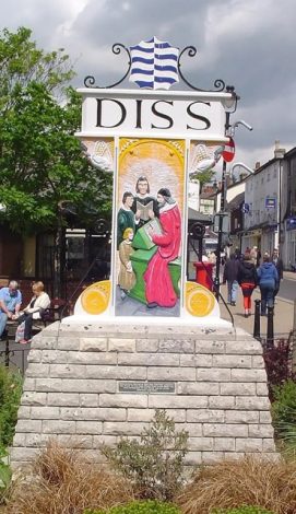 Spending some time visiting diss is a must when visiting norfolk in general. This famous sign is a picture to many postcards